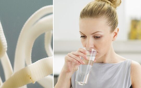 Acqua potabile per purificare i parassiti